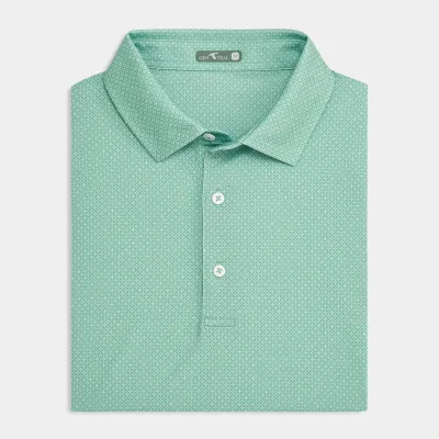 Cactus Circle Printed Performance Polo