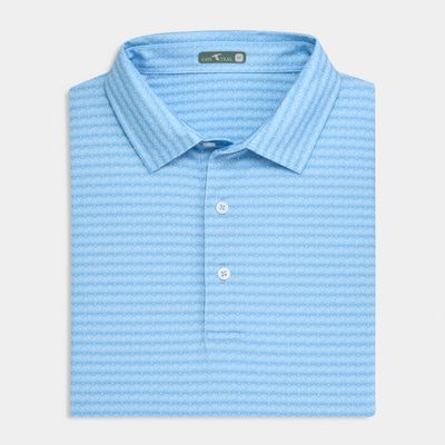 Peacock Printed Performance Polo