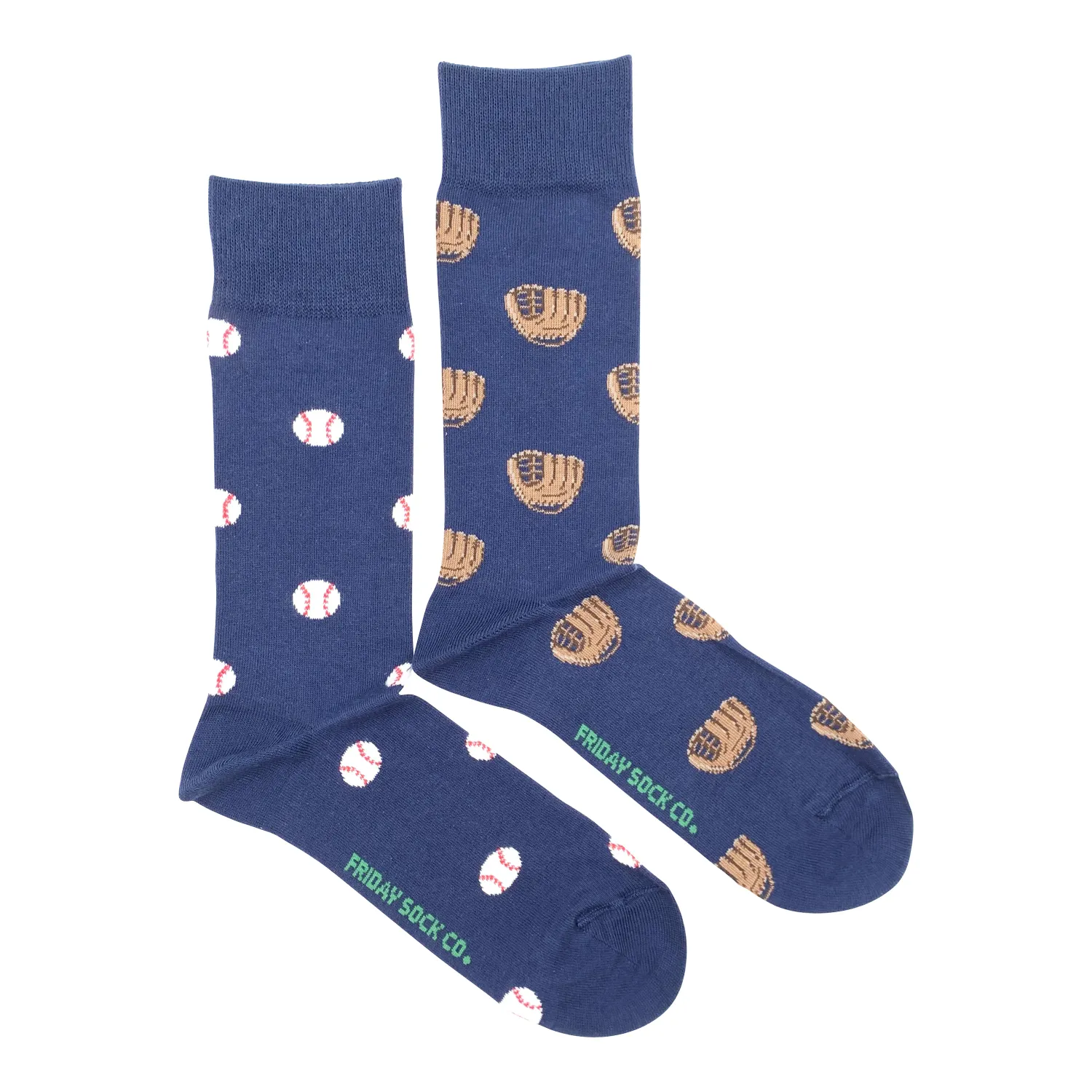 Mimatched Baseball Glove &amp; Baseball Socks