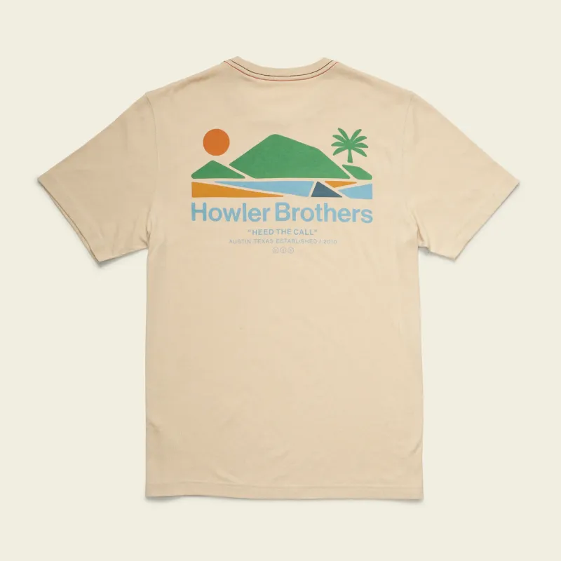 T-Shirt- Bahia de Howler: Sand Heather