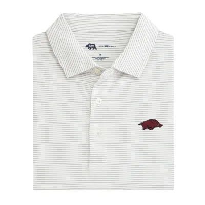 Arkansas Birdie Stripe Performance Polo