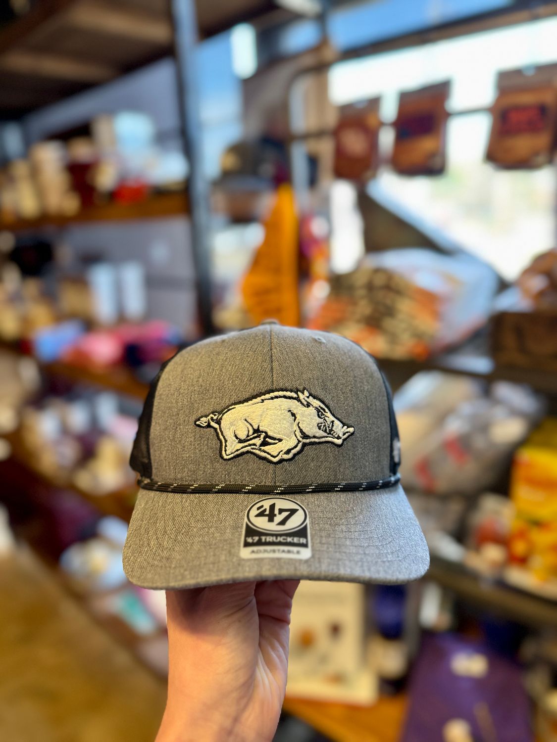 Arkansas Razorbacks Carbon Rope Trucker