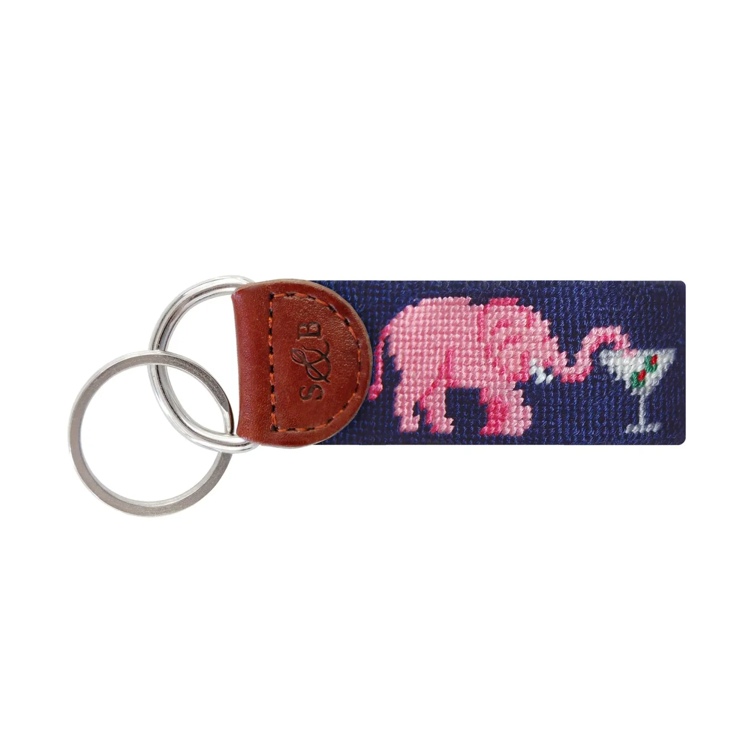 Elephant Martini Key Fob