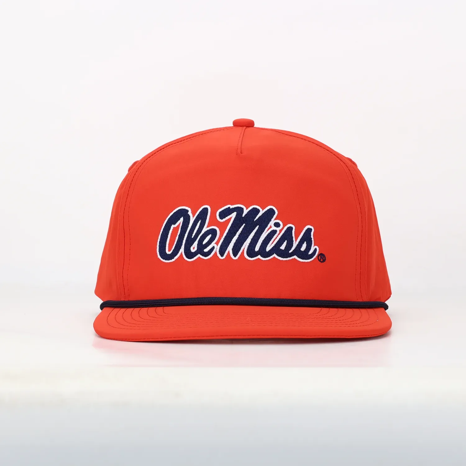 Ole Miss Script Nylon Rope Hat - Red