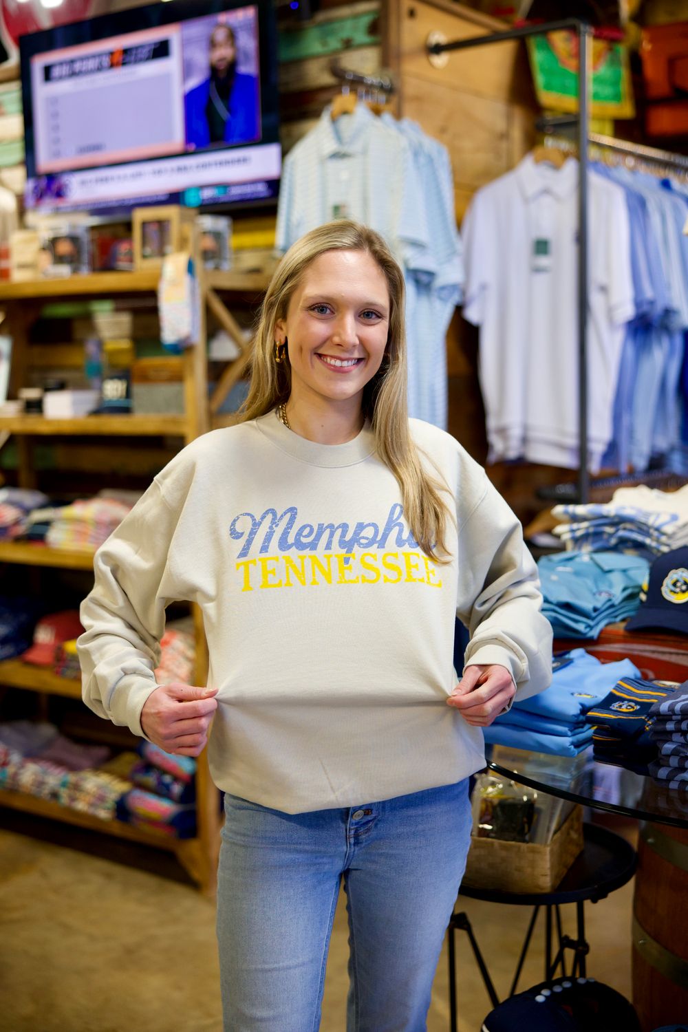 Memphis Tennessee Script Crewneck Memphis Tennessee Script Crewneck