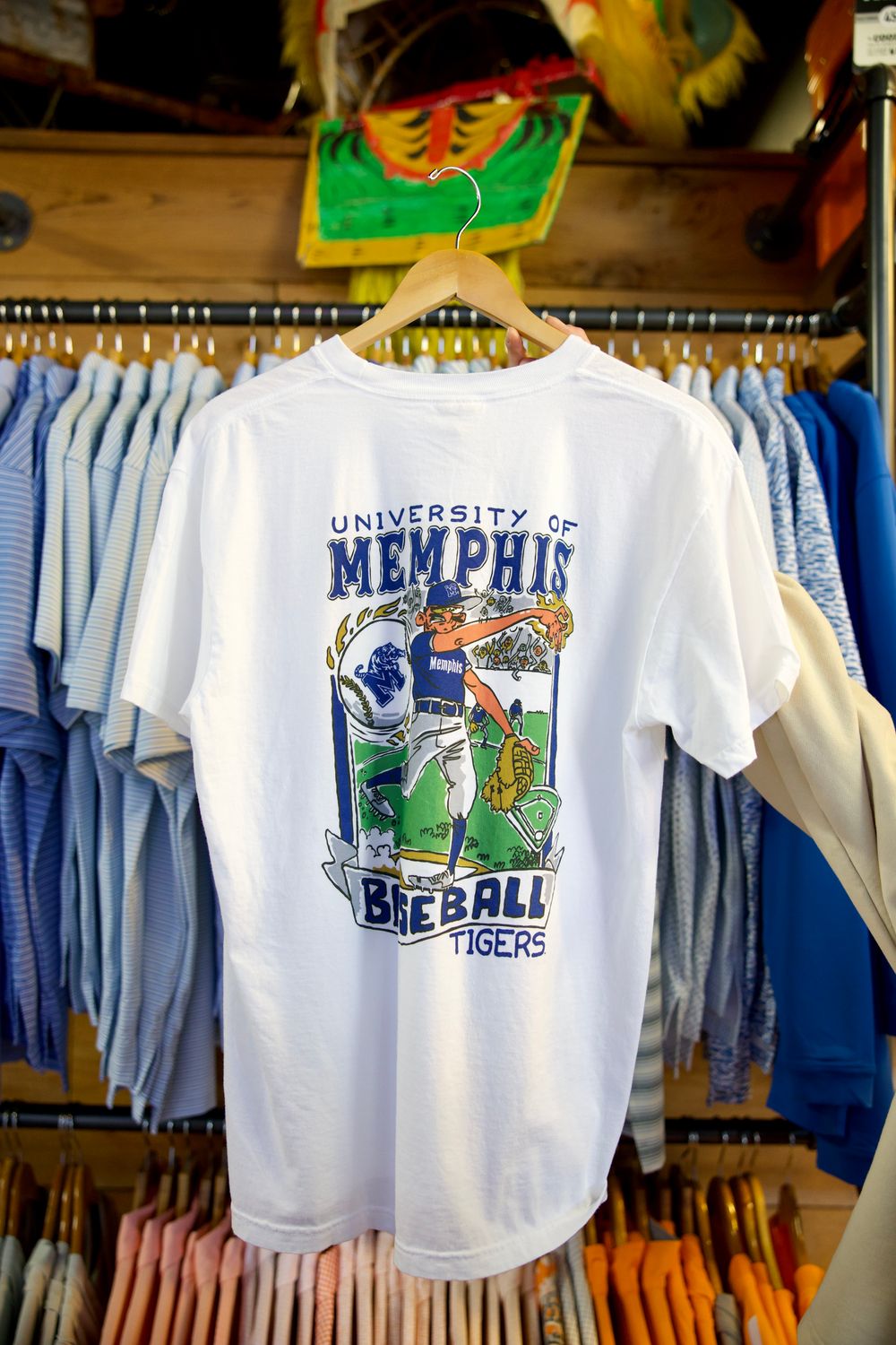 Memphis Wonky Baseball Cards Tee