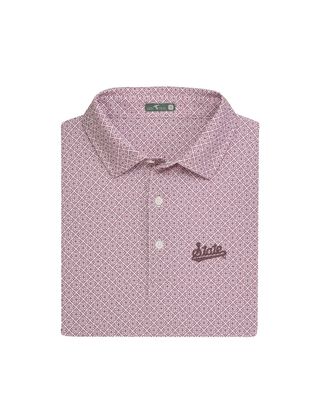 Mississippi State Script Diamond Polo
