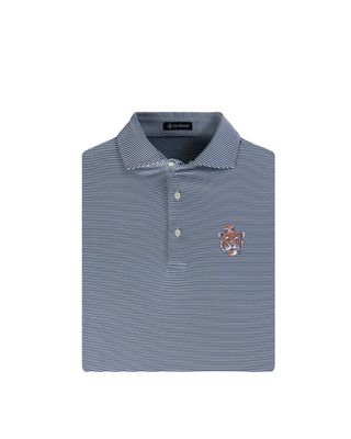 Auburn Andrew Stripe Polo Navy