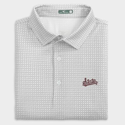Mississippi State Tile Printed Performance Polo