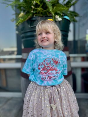 Youth Go Grizz Sketch Tie-Dye