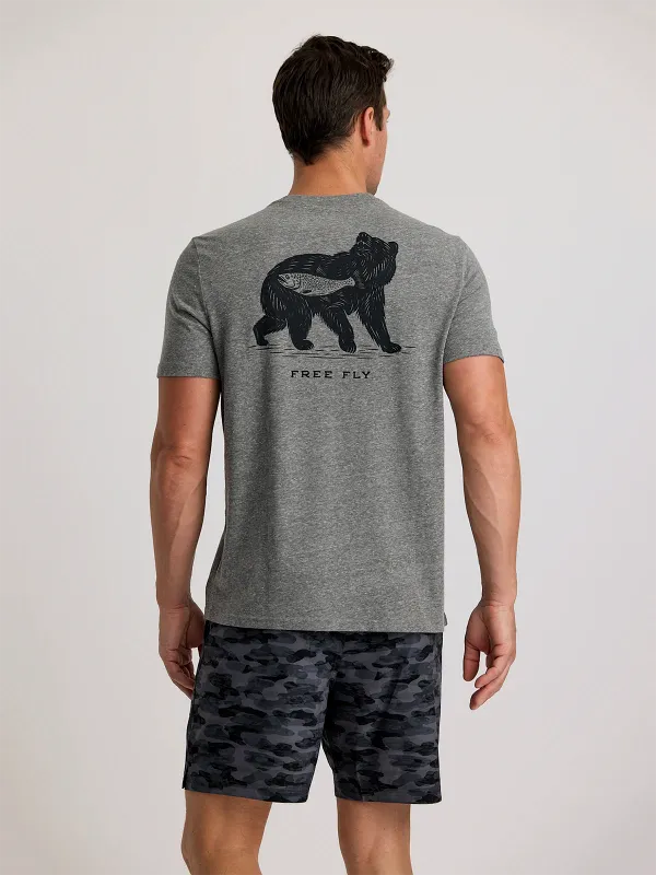 Wild Caught Tee Heather Grey