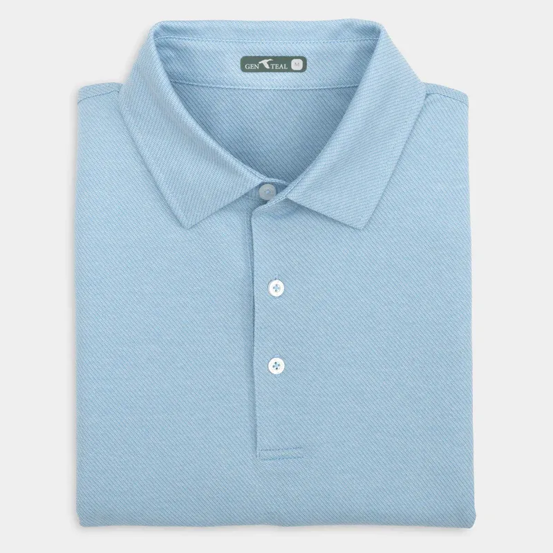 Scales Textured Polo, Color: Bluebell, Size: S