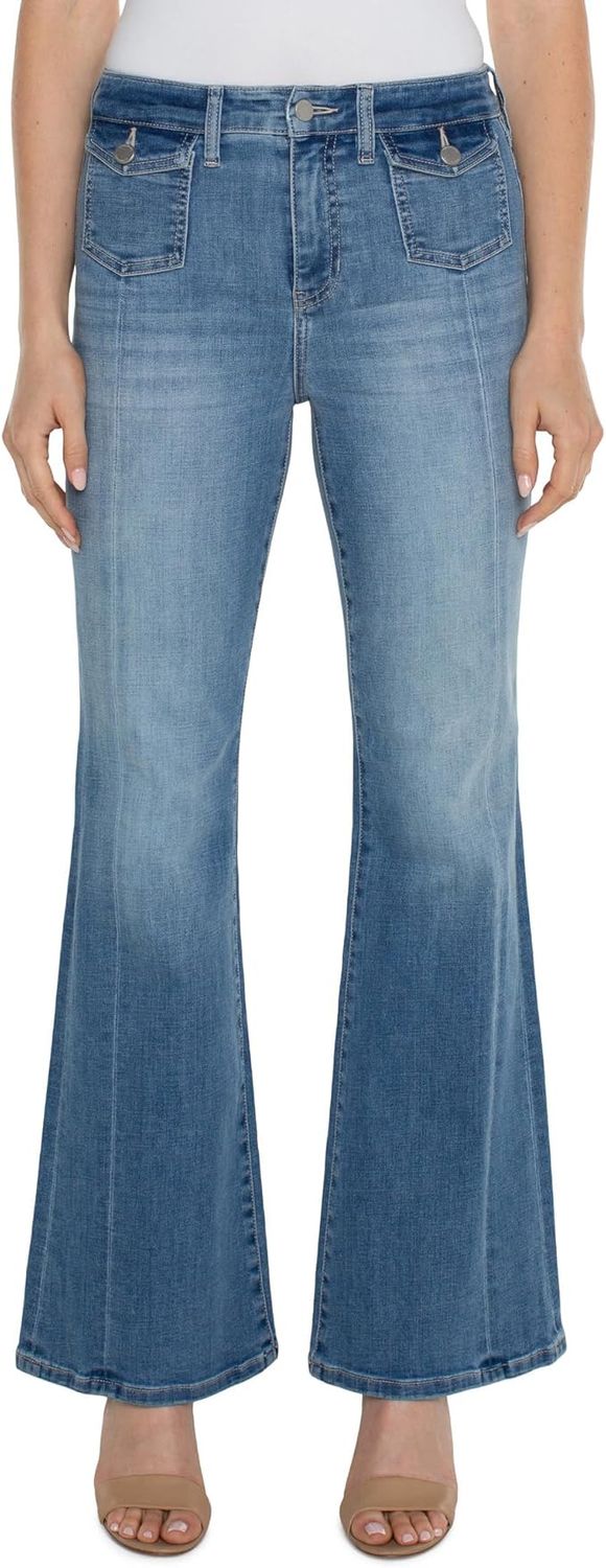 Hannah Flare Flap Pocket Jean 32&quot;