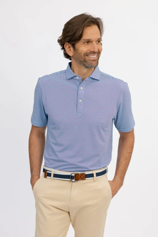 Brady Stripe Performance Polo 