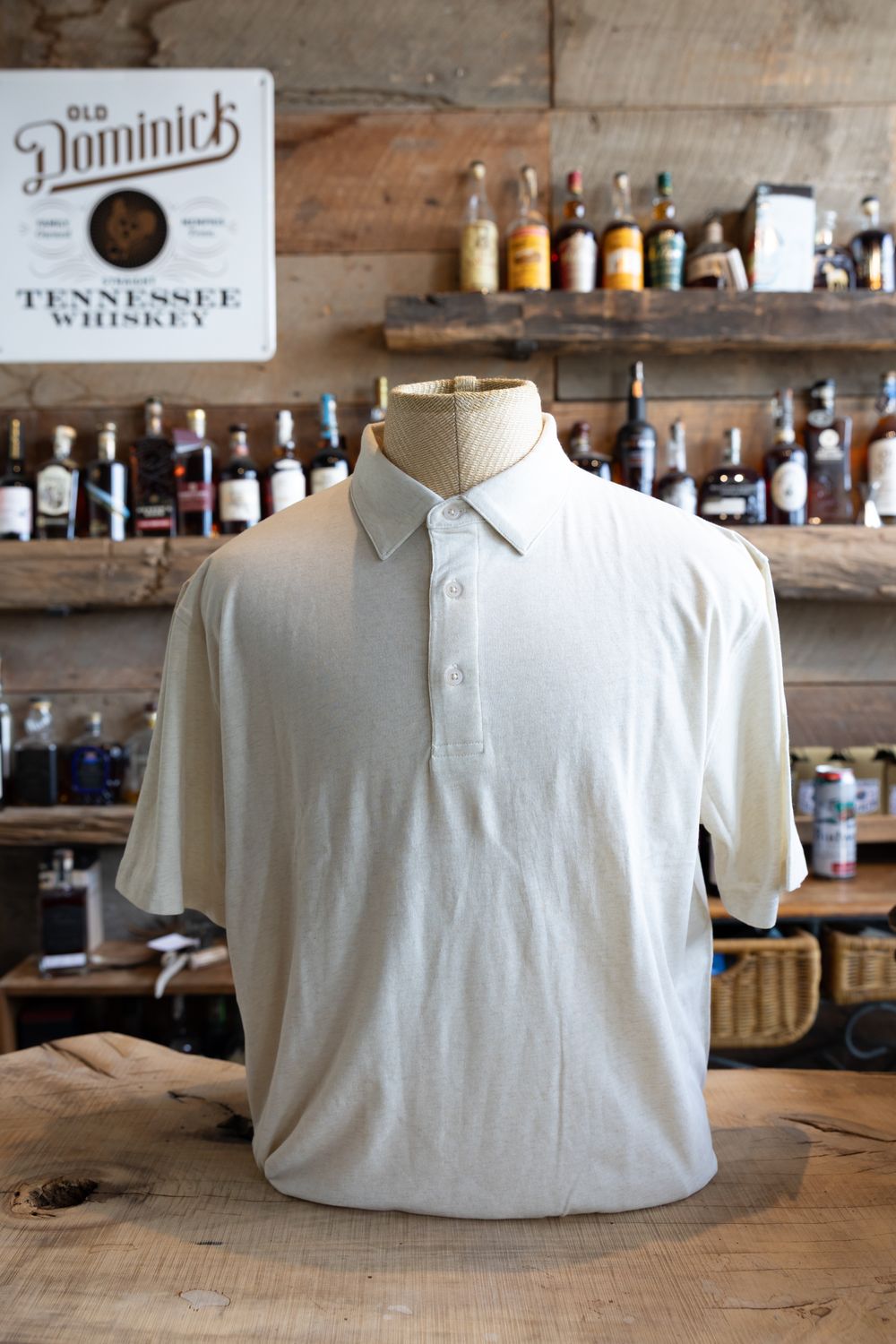 Samuel Jersey Polo, Size: M, Color: Alabaster Heather