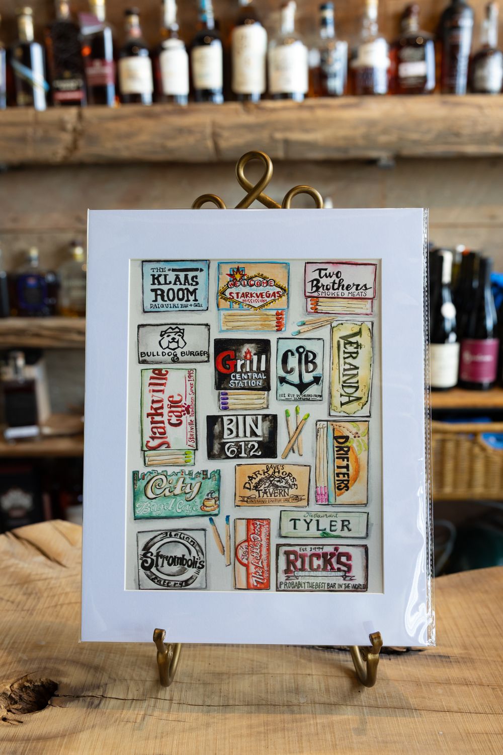 Starkville Matchbook Print