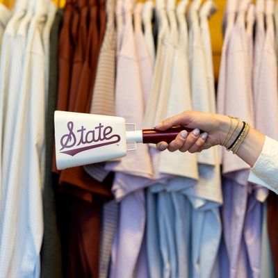 Mississippi State Script White Cowbell