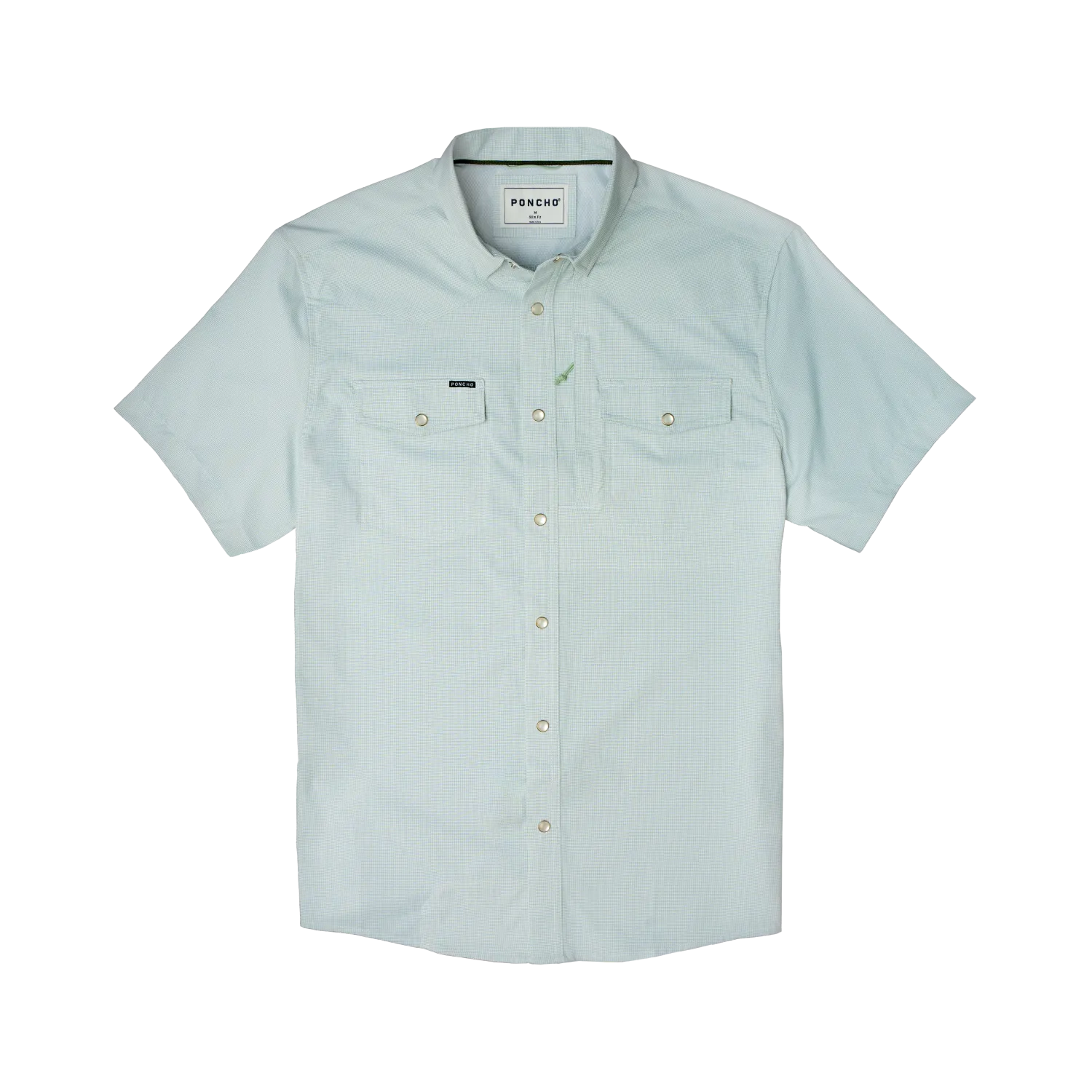 Poncho Pearl Snap Shirt, Size: S, Color: The Evergreen