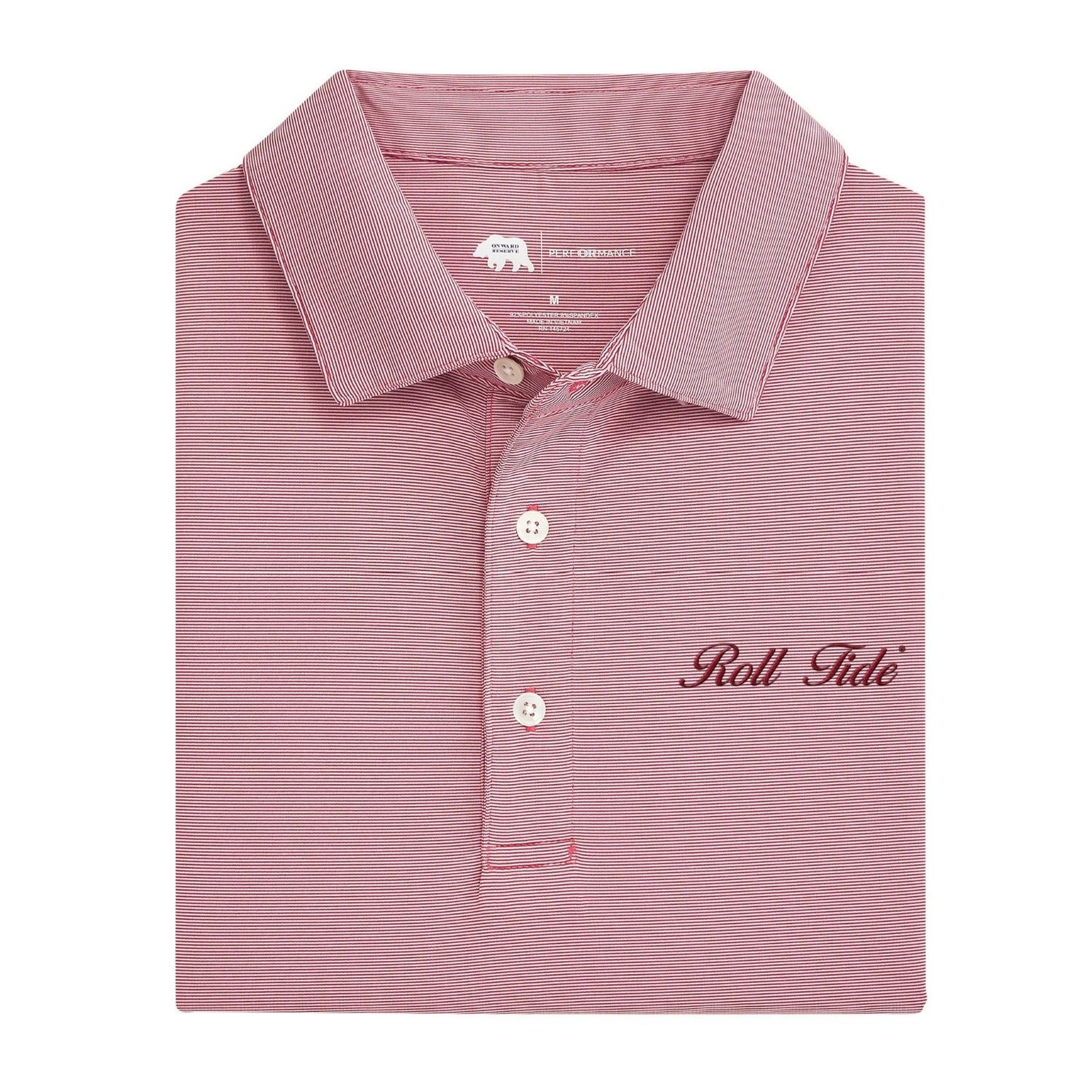 Roll Tide Hairline Stripe Polo