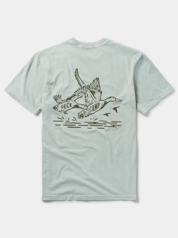 Flight of Mallards Graphic Tee- Bay