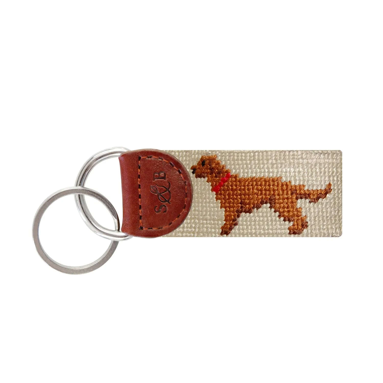 Chocolate Lab Key Fob