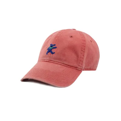 Dancing Bear Needlepoint Hat Nantucket Red