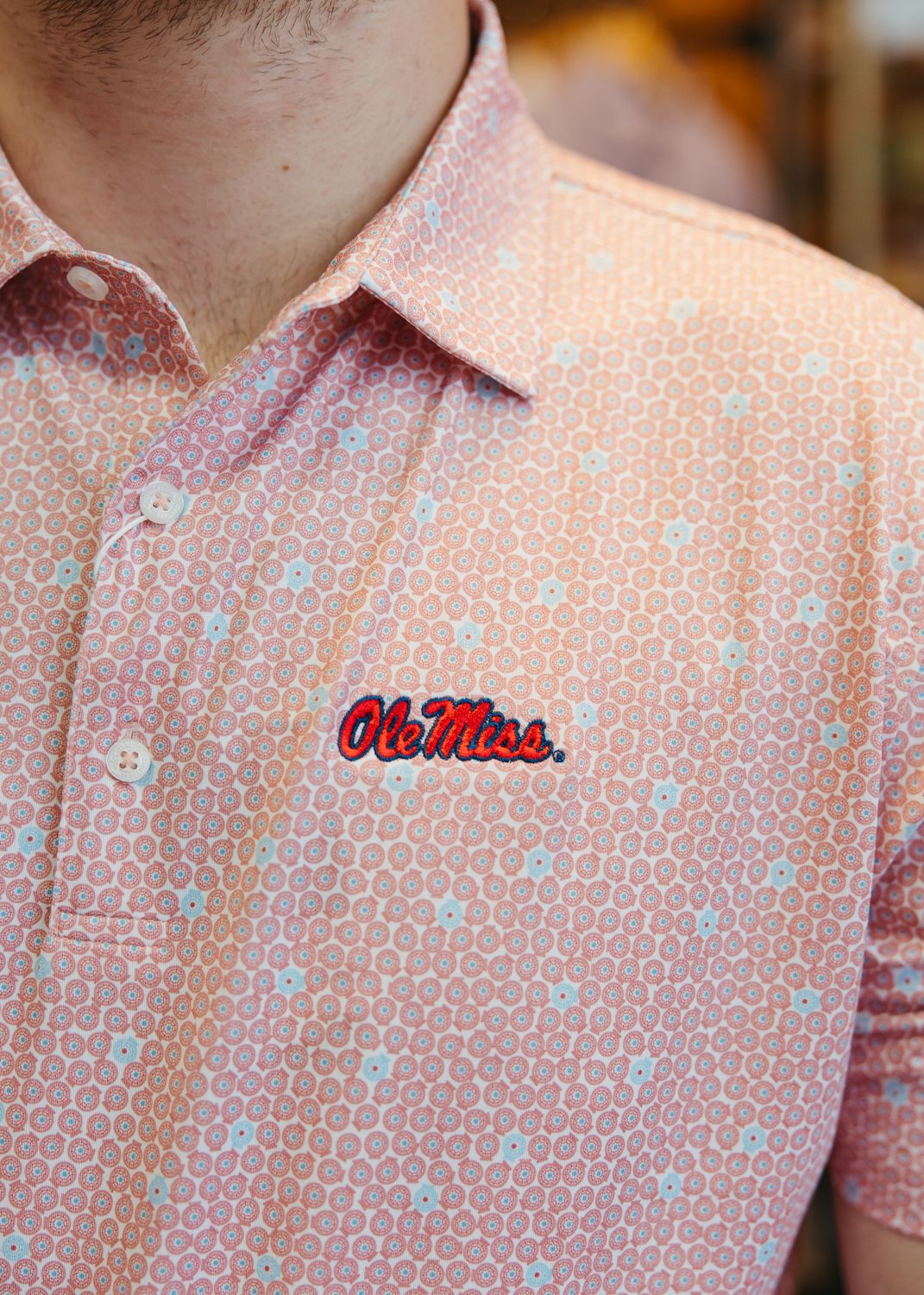 Ole Miss Reels Print Polo