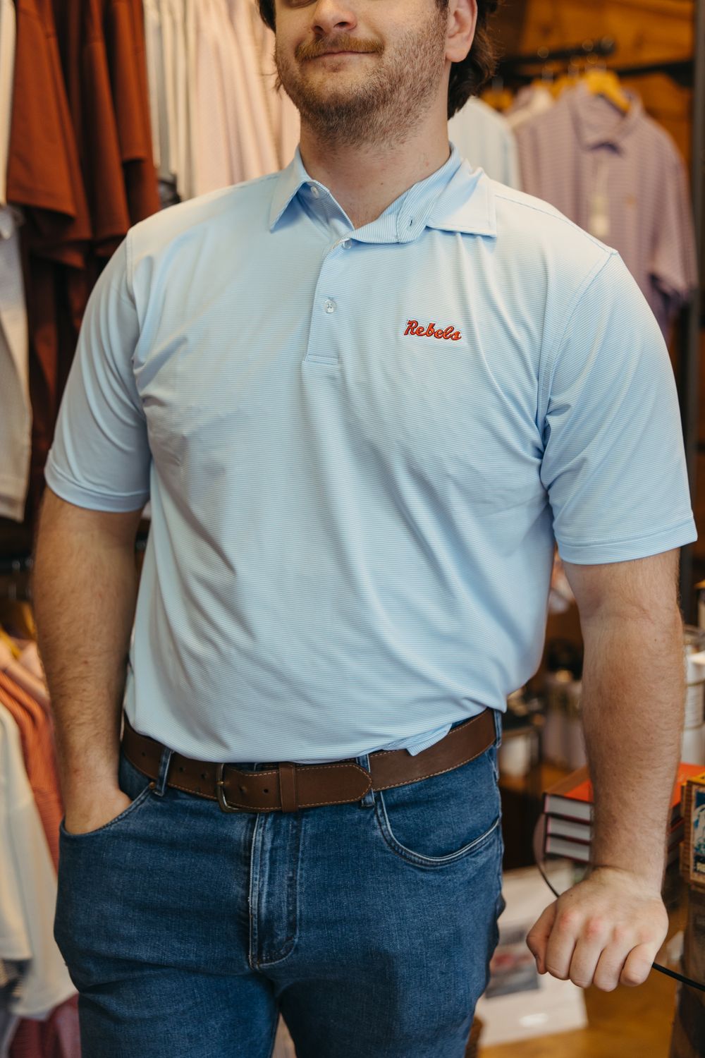 Ole Miss Script Rebel Polo