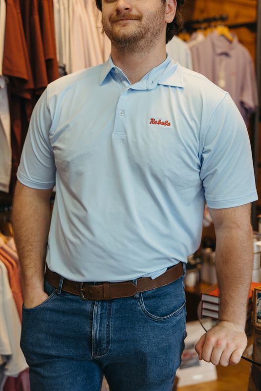 Ole Miss Script Rebel Polo