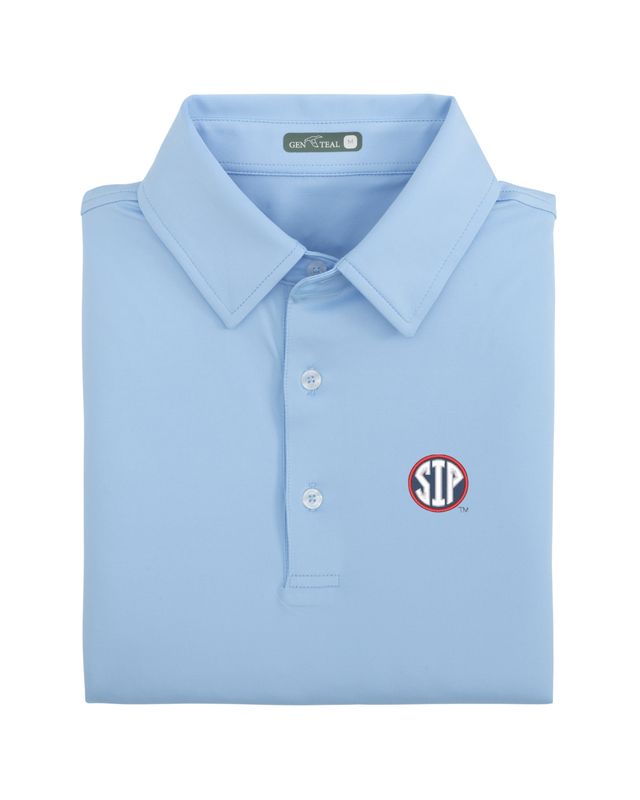 Ole Miss SIP Solid Heritage Blue Polo