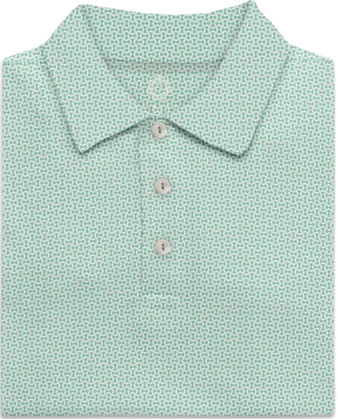 Honeycomb Pastel Performance Golf Polo