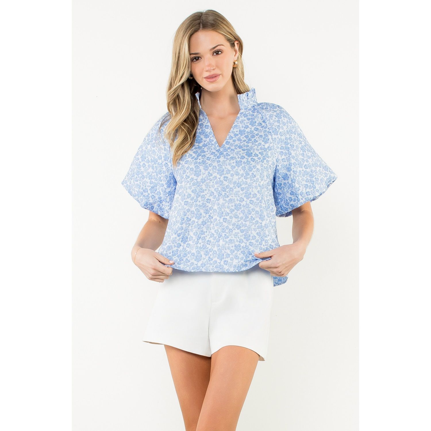 Meredith Puff Sleeve Floral Top
