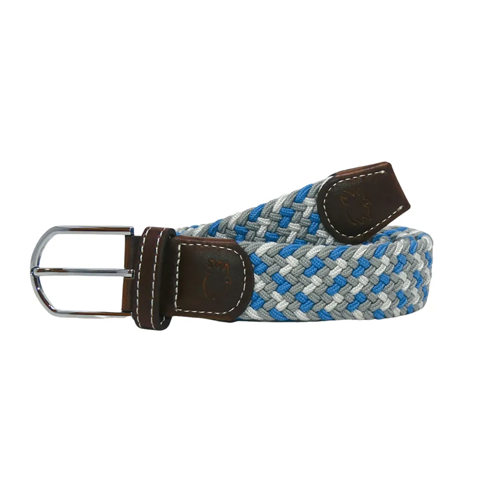 Tri-Color Elastic Stretch Belt, Color: Bayfield, Size: Small