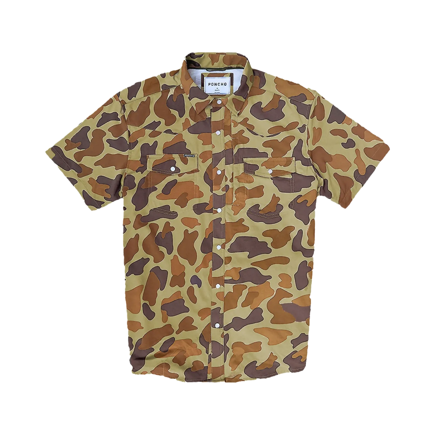 Poncho Camo Pearl Snap
