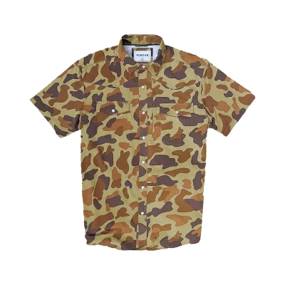 Poncho Camo Pearl Snap