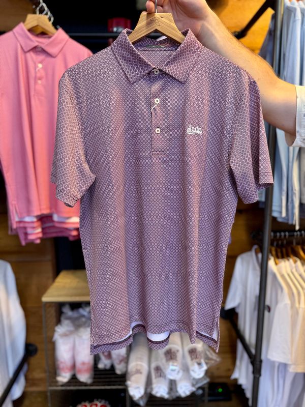 Mississippi State Script Diamond Polo