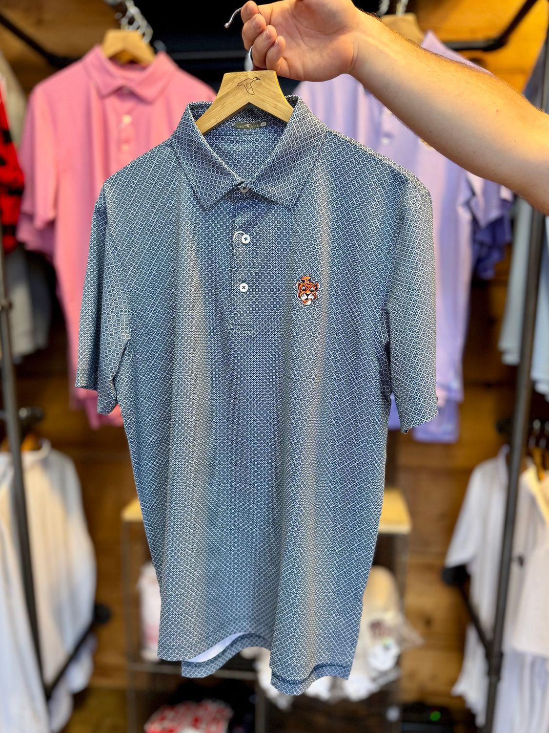 Vault Auburn Tigers Diamond Polo