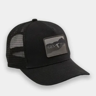 Black Overland Trucker Hat