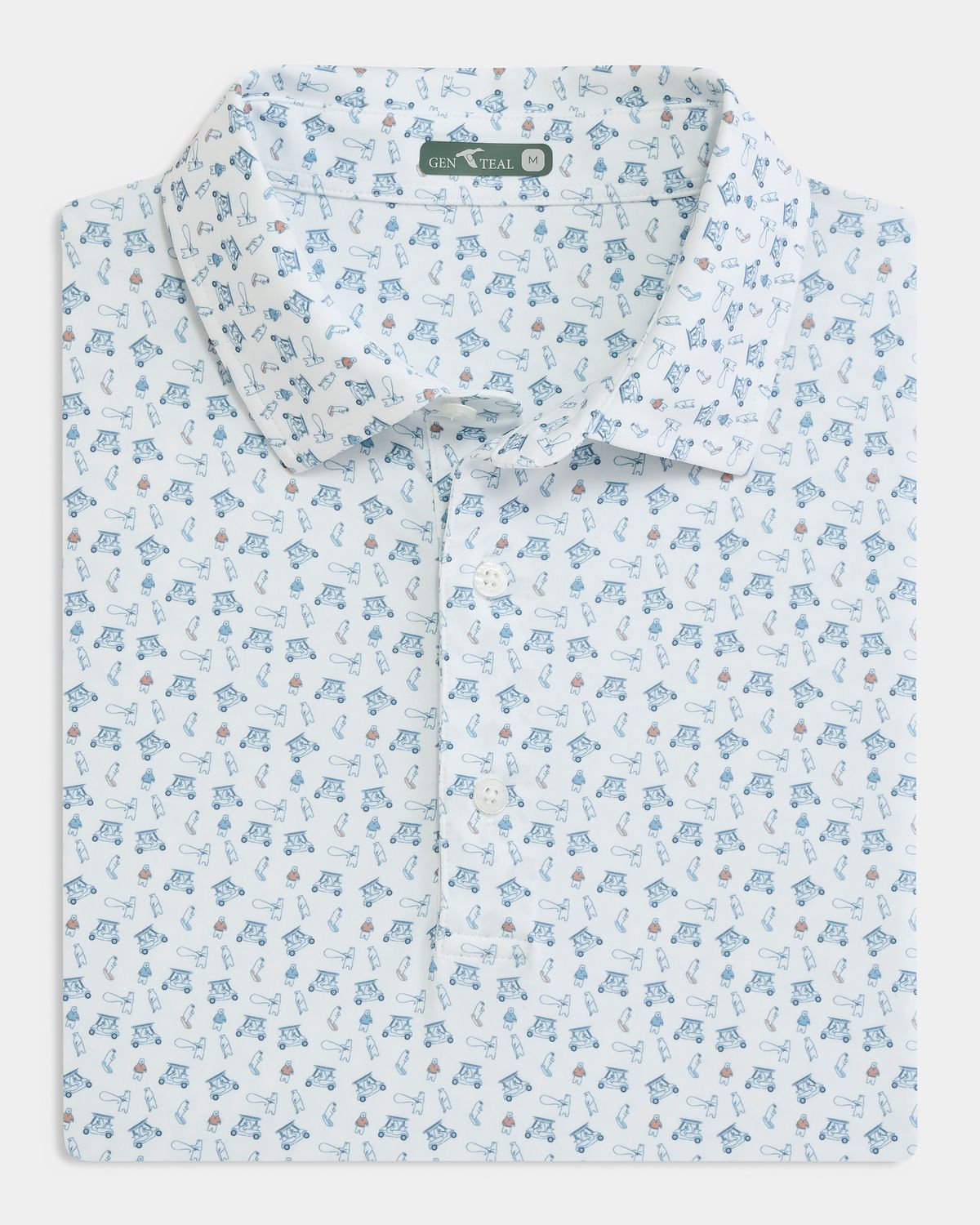 Stream to Green Printed Printed Polo