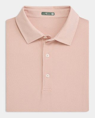 Brick Jacquard Polo