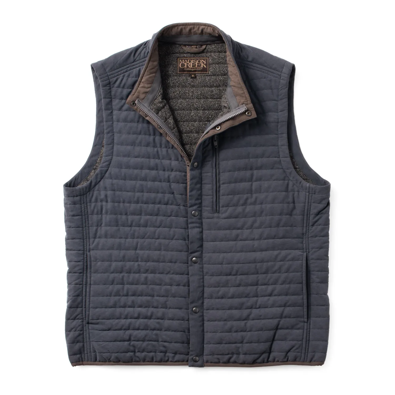 Newport Quilted Microsuede Vest, Size: S, Color: Navy