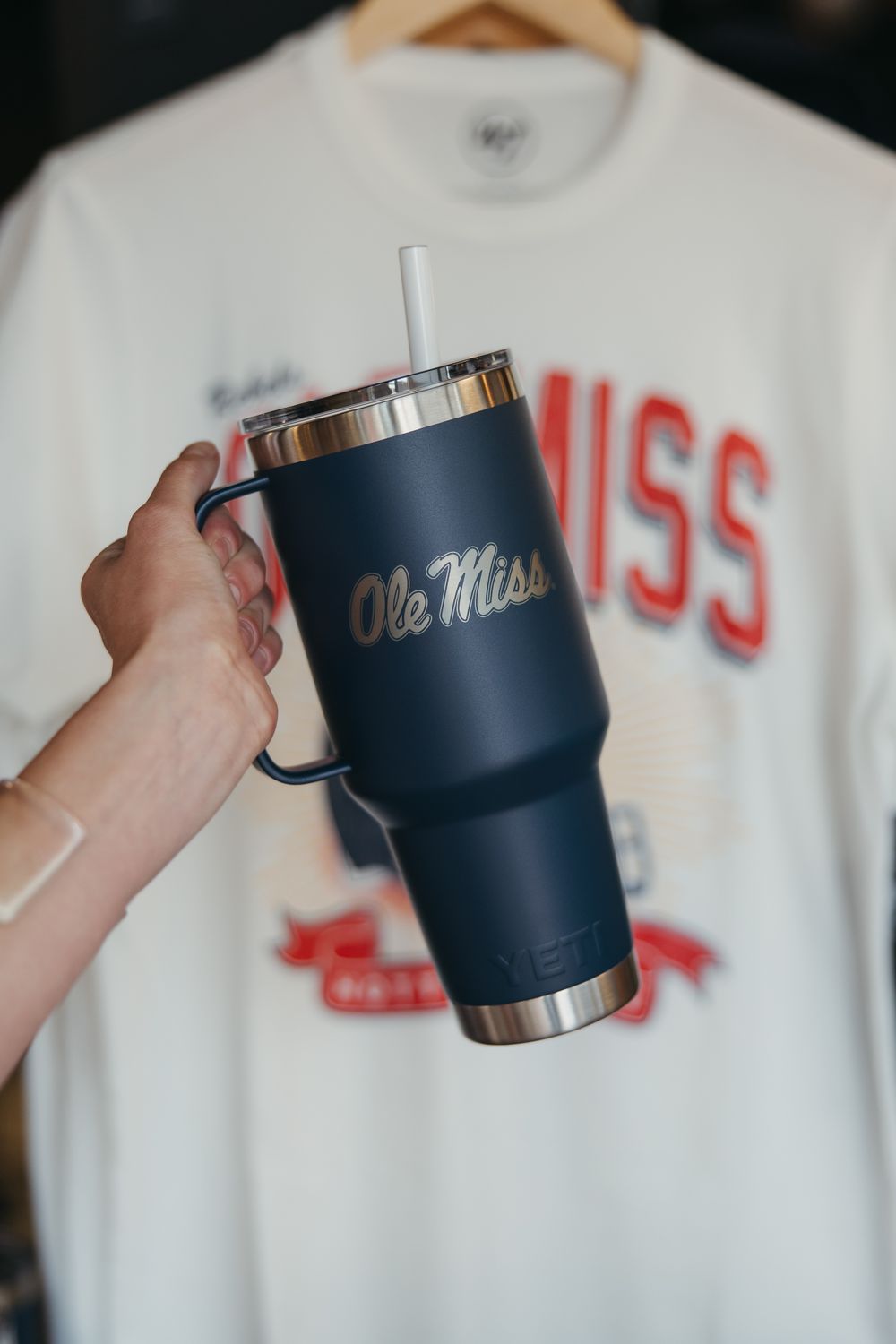 Ole Miss 42oz Straw Mug Rambler