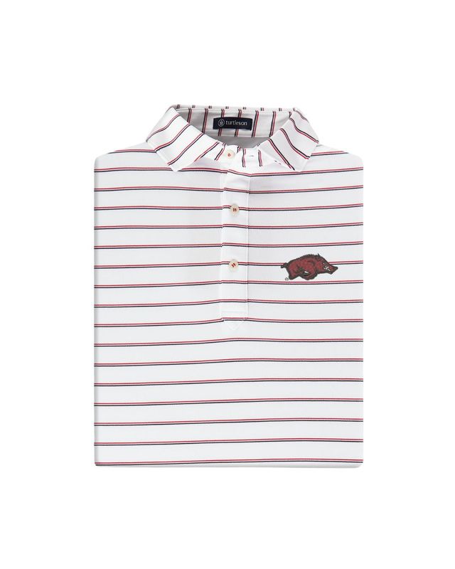 Arkansas Tian Stripe Polo