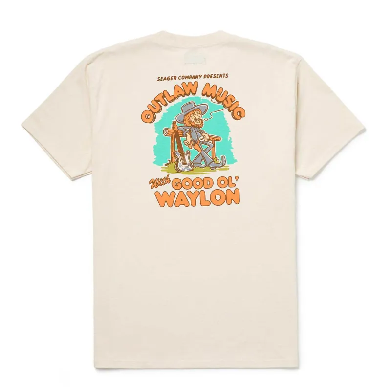 Seager x Waylon Jennings Outlaw Tee