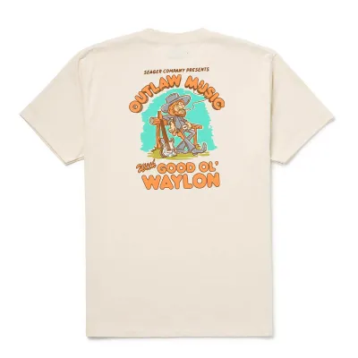 Seager x Waylon Jennings Outlaw Tee