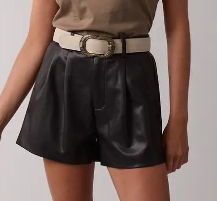 Faux Leather Shorts