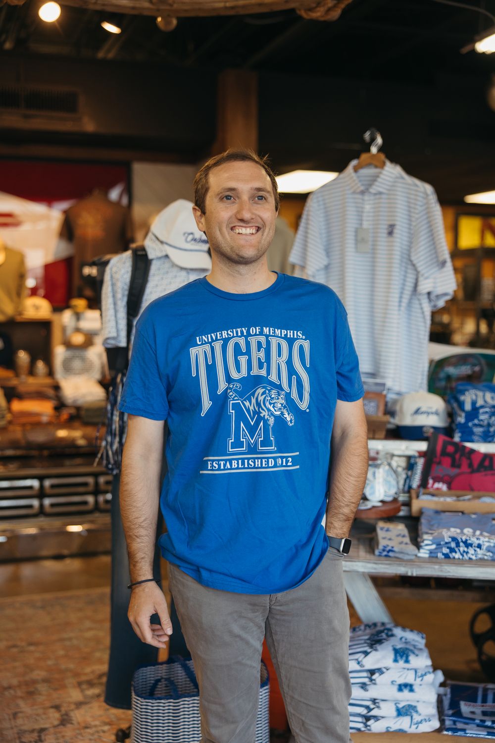 Memphis Tigers Tri-Blend Tee