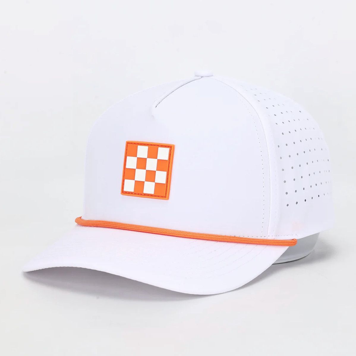 Tennessee Checkerboard Performance Rope Hat - White
