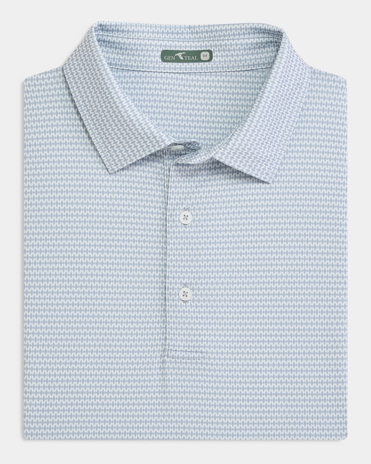 Argyle Geo Printed Performance Polo