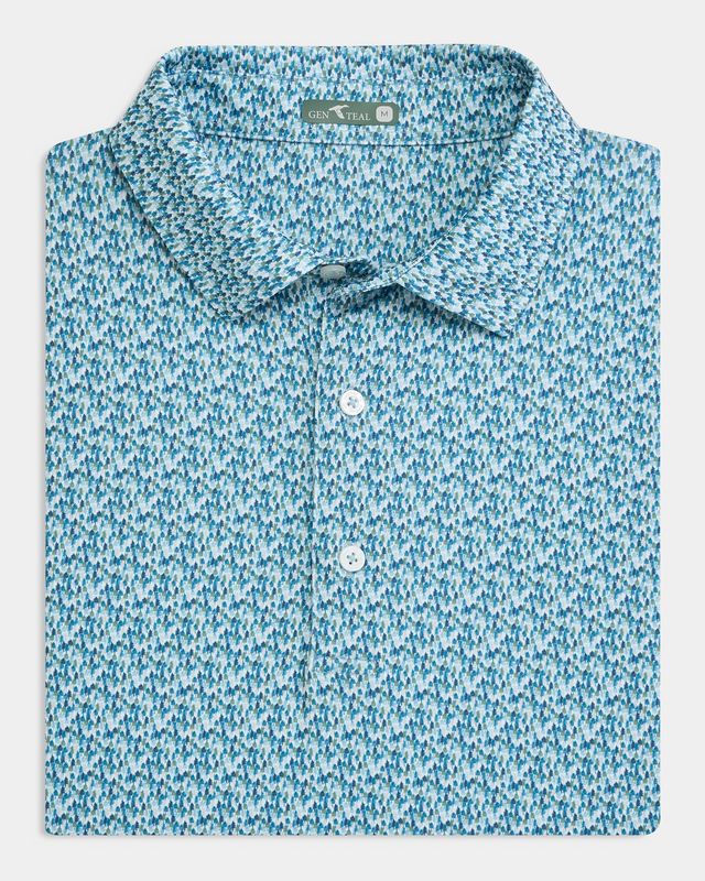Ponderosa Pine Printed Performance Polo